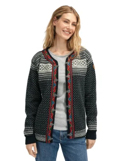 Dale of Norway Setesdal Lusekofte Jacket - Norwegian Wool Black Offwhite Flash Sale