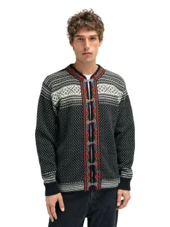 Dale of Norway Setesdal Lusekofte Jacket - Norwegian Wool Black Offwhite Flash Sale