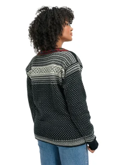 Dale of Norway Setesdal Sweater - Norwegian Wool Black Offwhite Clearance