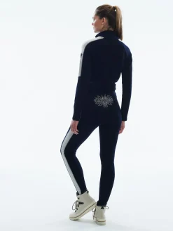 Dale of Norway Spirit Basic Women's Sweater - Superfine Merino Navy Offwhite Hot