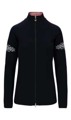 Dale of Norway Spirit Women's Jacket - Merino Wool Navy Offwhite Raspberry Sale