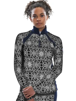 Dale of Norway Stargaze Basic Women's Sweater - Superfine Merino Navy Offwhite Discount