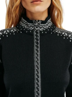 Dale of Norway 140Th Anniversary Women's Wool Jacket Black Offwhite Smoke Online