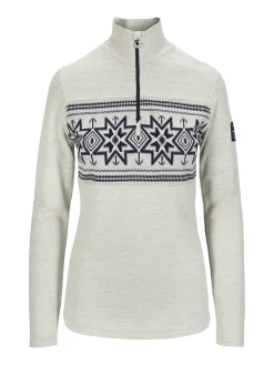 Dale of Norway Tindefjell Basic Women's Merino Wool Basic Sweater Offwhite Navy Smoke Sale