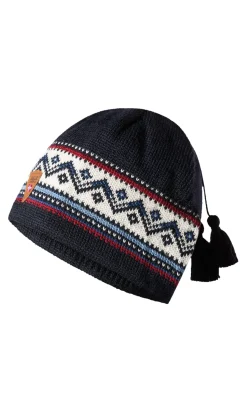 Dale of Norway Vail Hat - Norwegian Wool Navy Red Offwhite Blue Flash Sale