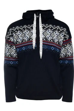 Dale of Norway Vail Weatherproof Men's Norwegian Wool Hoodie Navy Indigo Blueshadow Sale