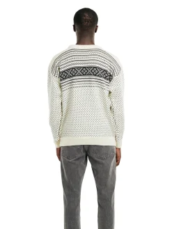 Dale of Norway Valloy Men's Wool Sweater Offwhite Black Online