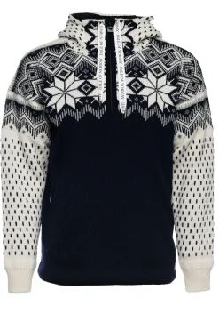 Dale of Norway Vegard Weatherproof Men's Hoodie - Norwegian Wool Navy Offwhite Smoke Cheap