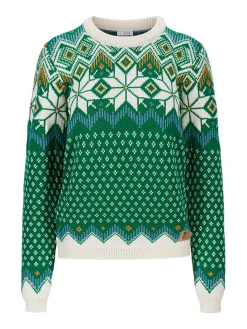 Dale of Norway Vilja Women's Knit Sweater Brightgreen Offwhite Cheap