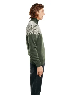 Dale of Norway Winterland Men's Merino Wool Sweater Dark Green Fashion
