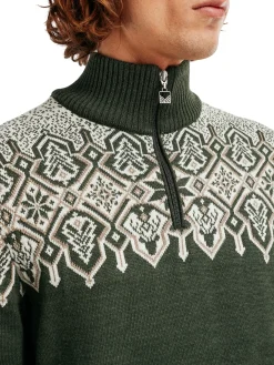 Dale of Norway Winterland Men's Merino Wool Sweater Dark Green Fashion