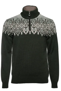 Dale of Norway Winterland Men's Merino Wool Sweater Dark Green Fashion