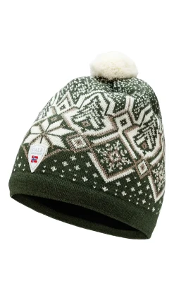 Dale of Norway Winterland Unisex Merino Wool Hat Darkgreen Offwhite Sand Cheap